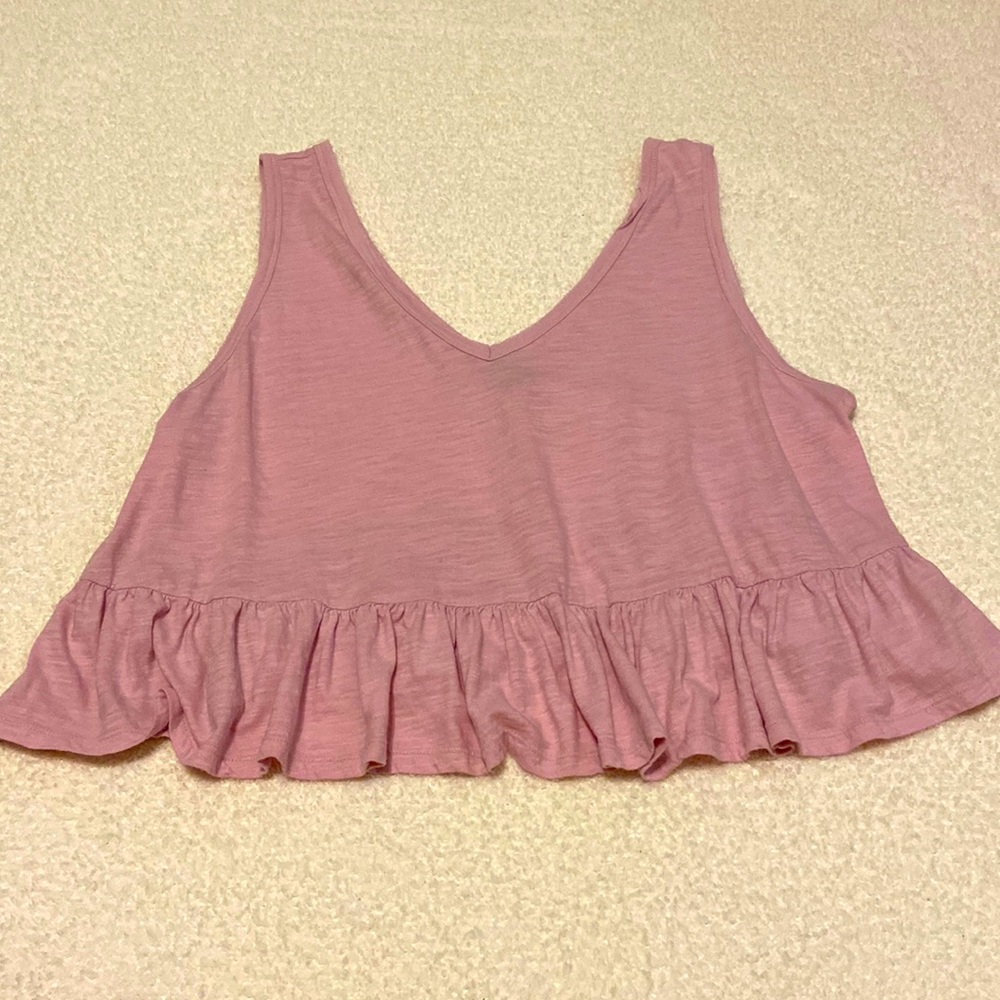 Wild Fable peplum cropped tank